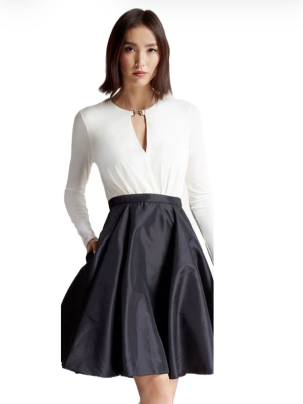 Halsten Fit & Flare Heritage Dress